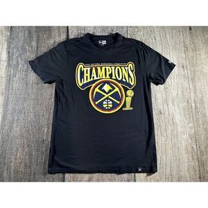 New Era Denver Nuggets 2023 NBA Championship Black Shirt Size Large